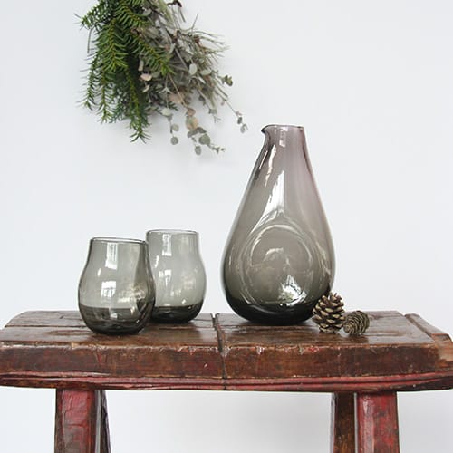 Louisa Raven Carafe and tumbler – Grey